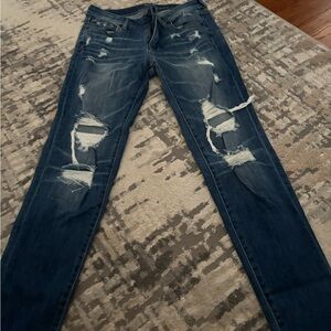 Soho Boyfriend Jeans in Deep Blue